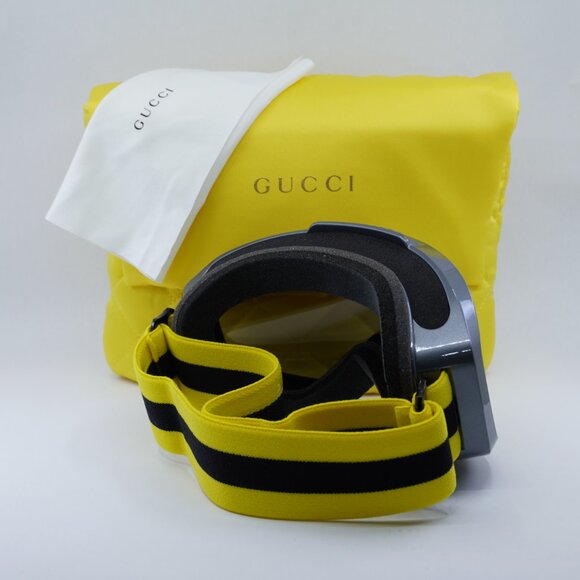 🕶️New Gucci GG1210S 007 Ski Mask - Ruthenium Frame, Brown Lenses - Picture 9 of 9